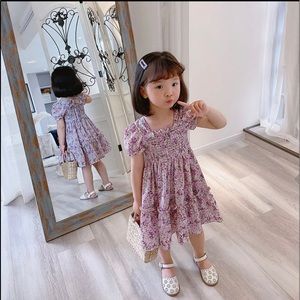 Spring Purple floral dress